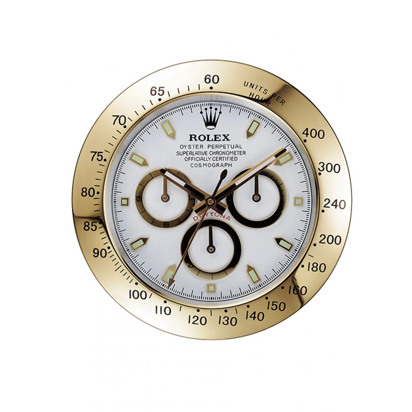 Aaa replica watch Cosmograph Rolex Wall Gold-White Clock Daytona 621911 0803